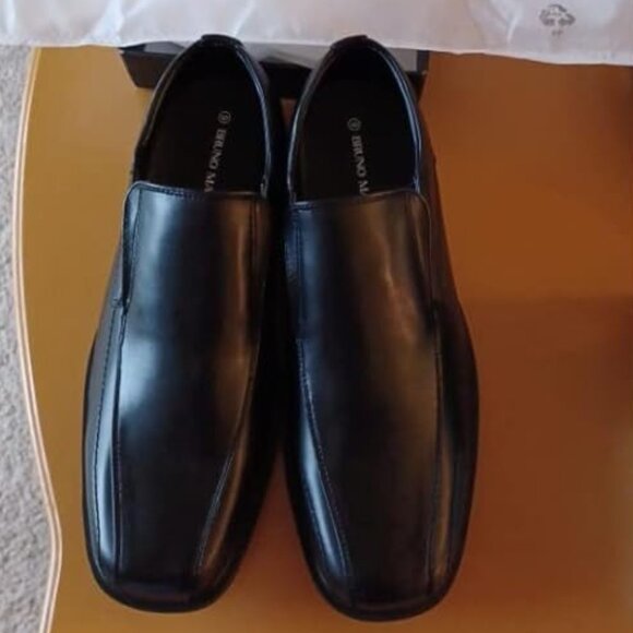 Bruno Marc Men's Black Cambridge Slip-on Loafers Square-Toe Dress Shoes - Picture 3 of 11